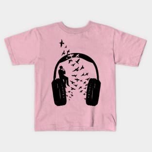 Headphone Harmonica Kids T-Shirt